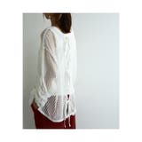 2wayストライプメッシュリボンカーディガン トップス レディース | and it  | 詳細画像7 