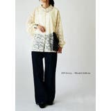 シアー素材バンドカラーブラウス ブラウス レディース | and it | 詳細画像5