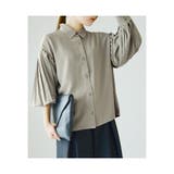 シワになりにくいプリーツスリーブシャツ シャツ レディース | and it  | 詳細画像15 