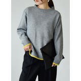 洗えるロールネック配色ニット ニット レディース | and it | 詳細画像9