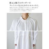 麻混フリルネックシャツワンピース ワンピース レディース長袖 | and it | 詳細画像14