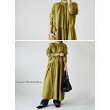 麻混フリルネックシャツワンピース ワンピース レディース長袖 | and it | 詳細画像8