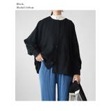 ネルフレア切替ノーカラーブラウス ブラウス レディース | and it | 詳細画像9