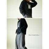 チュール重ね箔プリントロングTシャツ カットソー レディース | and it  | 詳細画像10 