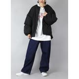 オーバーサイズサイドジップノーカラー中綿ジャケット ジャケット レディース | and it | 詳細画像12