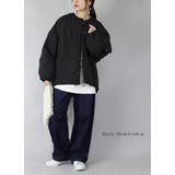 オーバーサイズサイドジップノーカラー中綿ジャケット ジャケット レディース | and it | 詳細画像15