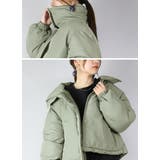 スタンドカラーフェイクダウンショートジャケット ジャケット レディース | and it | 詳細画像13