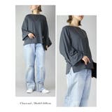 カットソー レディース スタイルアップデザインスリーブカットソー［七分袖］トップ… | and it  | 詳細画像6 