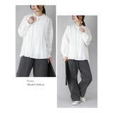 コットン長袖ピンタックブラウス シャツ ブラウス | and it  | 詳細画像5 