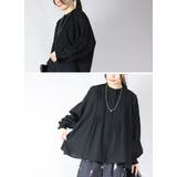 コットン長袖ピンタックブラウス シャツ ブラウス | and it  | 詳細画像10 