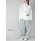 ブラウス レディース リップルシャーリングブラウス | and it  | 詳細画像9 