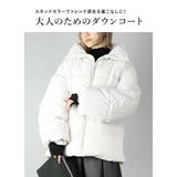 スタンドカラーフェイクダウンコート トップス レディース | and it | 詳細画像4