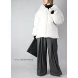 スタンドカラーフェイクダウンコート トップス レディース | and it | 詳細画像6