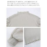 トップス レディース ボリュームスリーブシアートップス | and it  | 詳細画像14 