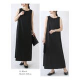 Aラインノースリーブワンピース ワンピース レディースふんわり | and it  | 詳細画像9 