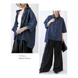 5分袖ワイドデニムブラウス ブラウス レディース | and it  | 詳細画像5 