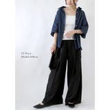 5分袖ワイドデニムブラウス ブラウス レディース | and it  | 詳細画像6 