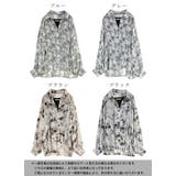 ニュアンス柄シアーシャツアンサンブル シャツ アンサンブル | and it  | 詳細画像2 