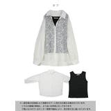 レースシャツアンサンブル ブラウス タンクトップ | and it  | 詳細画像2 