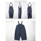 サロペット レディース フロントタックデニムサロペット | and it  | 詳細画像12 