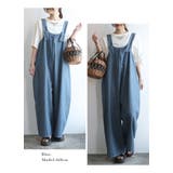 サロペット レディース フロントタックデニムサロペット | and it  | 詳細画像5 