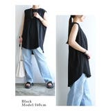 カットソー レディース ノースリーブチュニック | and it  | 詳細画像7 