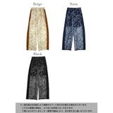 パンツ レディース メッシュボタニカルプリントサイドラインパンツ | and it  | 詳細画像2 