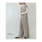 オールインワン レディース セルフカットプリーツレースアップオールインワン | and it  | 詳細画像11 