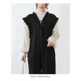 オールインワン レディース セルフカットプリーツレースアップオールインワン | and it  | 詳細画像15 