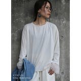 袖チュール長袖tシャツ トップス レディース | and it  | 詳細画像8 