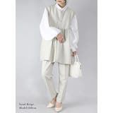 ウエストギャザー切替ベスト トップス レディース | and it  | 詳細画像8 