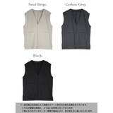 Vネックワイドベスト トップス レディース | and it  | 詳細画像2 