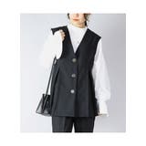 ボックスプリーツベスト トップス レディース | and it  | 詳細画像7 