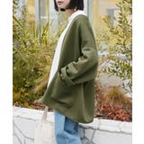 カーキ | ノーカラージャケット アウター ジャケット | and it