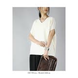 コクーンコットンニット 無地 Vネック | and it  | 詳細画像3 