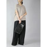 コクーンコットンニット 無地 Vネック | and it  | 詳細画像7 