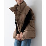 ベージュ | フェイクダウンオーバーベスト アウター ベスト | and it