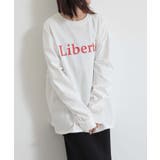 オフ2×レッド | ロゴロングスリーブゆるカットソー カットソー レディース | and it