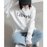 オフ×ブラック | ロゴロングスリーブゆるカットソー カットソー レディース | and it