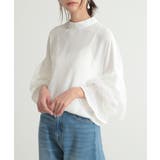 アイボリー× | チュールスリーブハイネックブラウス ブラウス レディース | and it 