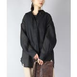 ブラック | シアーオーバーシャツ シャツ レディース | and it