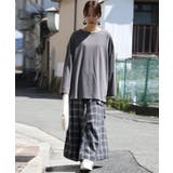 022チャコール | カットソー レディース ドロップショルダー長袖ビッグカットソー | and it