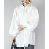 オフホワイト | ブロードパフスリーブシャツ トップス レディース | and it