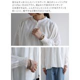 ブラウス 長袖 レディース 白 綿 チェック ストライプ トップス | and it  | 詳細画像13 