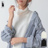 カットシャーリングメロータートル長袖Tシャツ カットソー レディース | and it | 詳細画像1