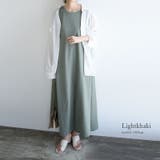 冷感カノコ肩タックバッグフレアワンピース | and it | 詳細画像4
