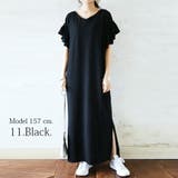 テレコリブフリルスリーブロングワンピースレディース 春夏 ワンピース | and it | 詳細画像21