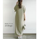 テレコリブフリルスリーブロングワンピースレディース 春夏 ワンピース | and it | 詳細画像7