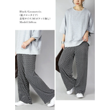 セルフカットプリーツワイドパンツ♪M~LL楽ちん裾カットレディース 春夏秋冬 | and it | 詳細画像27
