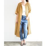 キャメルベージュ | インドコットンリネンシャツワンピース ワンピース ロング | and it
